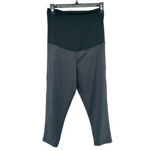 Isabel Maternity By Ingrid & Isabel Gray Over The Belly Crossover Panel Leggings